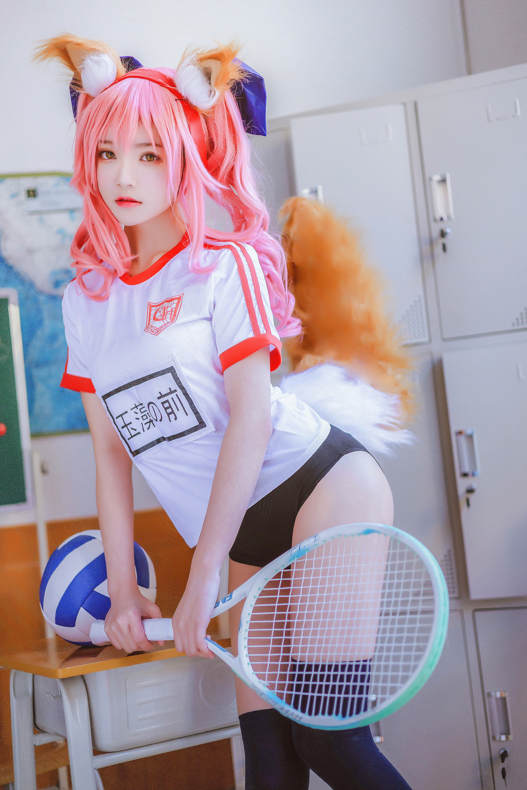 图片[1]-桜桃喵 – NO.105 玉藻前体操服 [31P]-XikXak